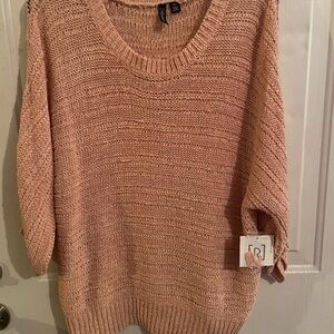 NWT Relativity Light Pink Knit Sweater
